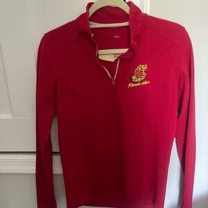 Sport-Tek Red Quarter Zip Pullover